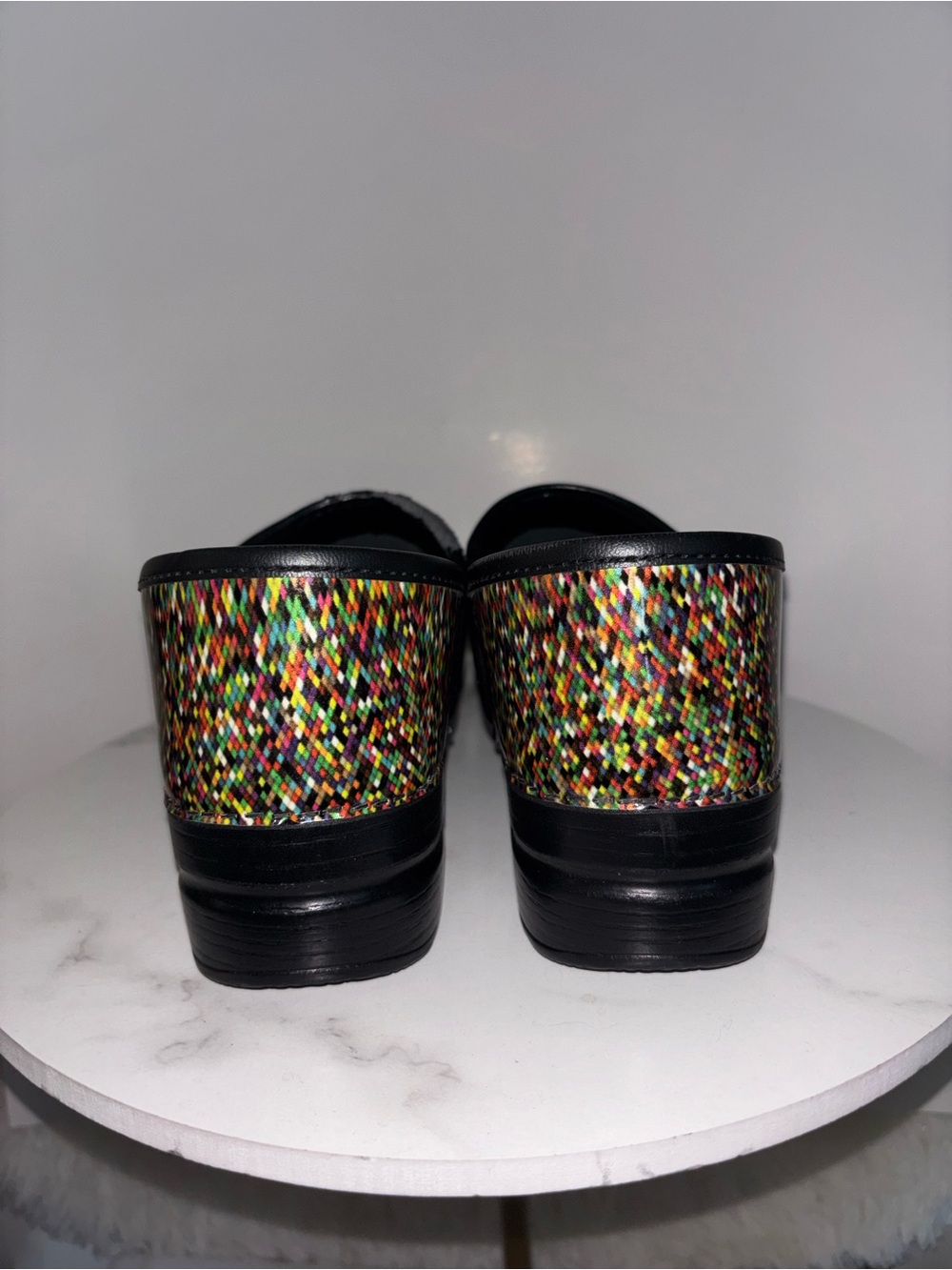 Dansko Rainbow Striped Patent Clogs size 11 NWOT - Picture 6 of 12